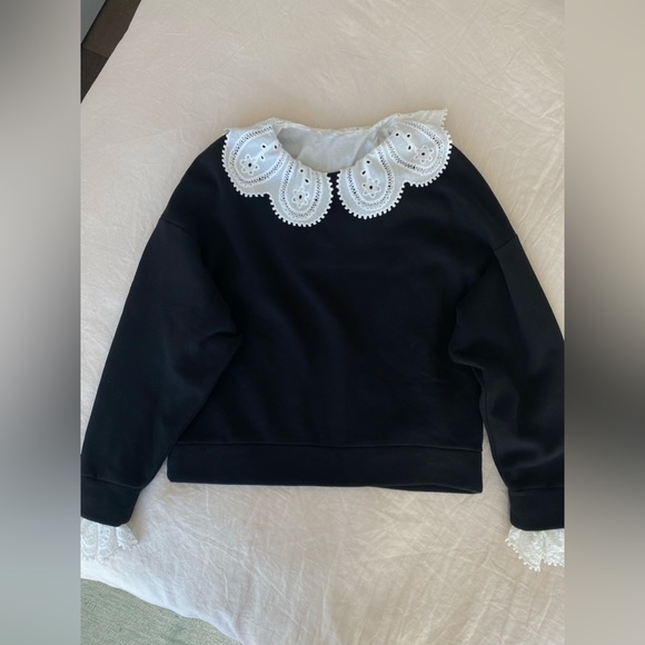 Maje Removable Collar Sweatshirt - Picture 4 of 6